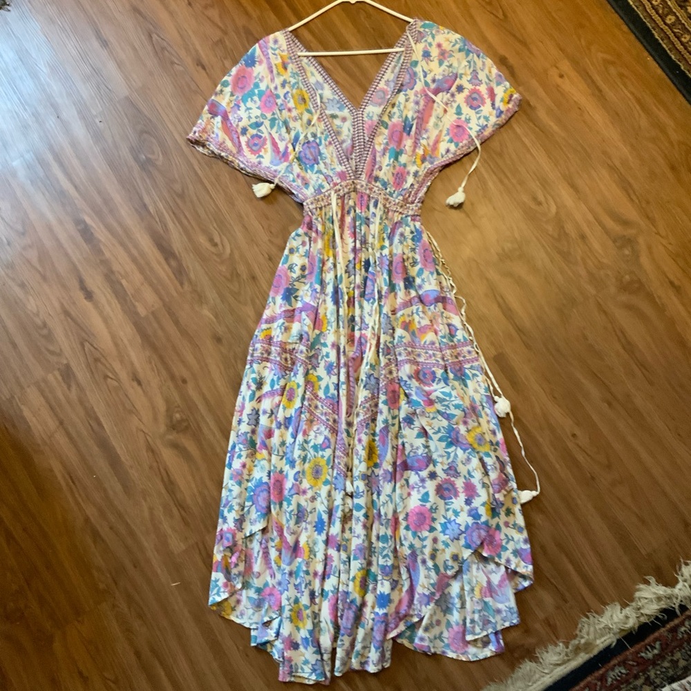 “Lovebird” Printed Maxi Dress
